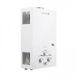 Shower Safe Gas Hot Water Heater Flueless Battery Powered Ignition