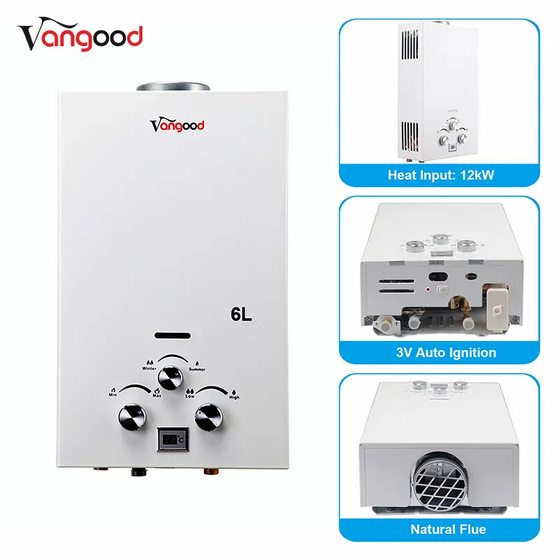 Professional Design Most Efficient Water Heater -
 LPG Geyser Propane Boiler On Demand Hot Instant Tankless Gas Water Heater – Vangood detail pictures