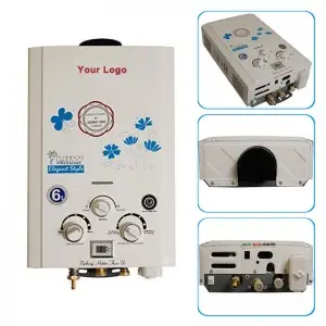 Hot-selling with Digital Display White / Gold Cover Panel Constant Instant Gas Water Heater