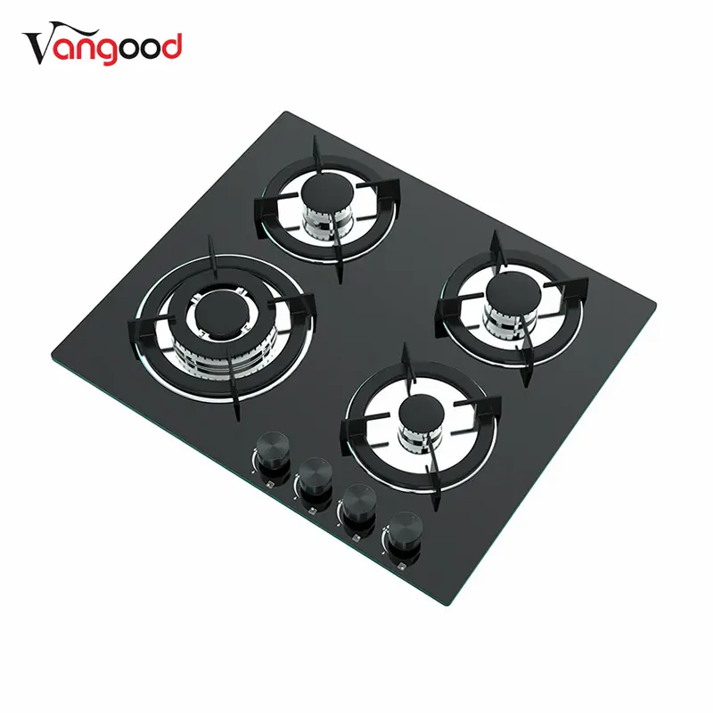 Hot sale Factory 4 Burner Gas Cooker -
 Built In Png 24 Inch Black Natural Propane 4 Burner Gas Stove – Vangood
