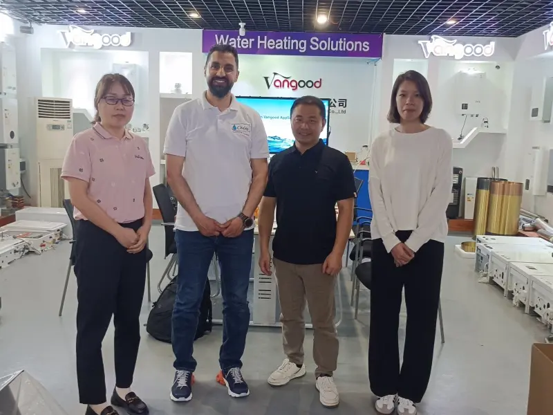 Vangood Welcomes Customers for a Company Tour to Showcase Water Heater Manufacturing and Testing