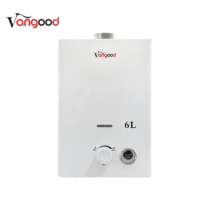 6L Single Knob Flue Gas Water Heater Energy Saving Temperature Control
