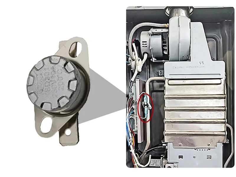 Gas Water Heater Part Bimetallic Thermostat Principle