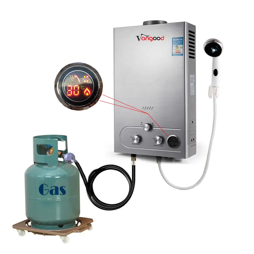 Manufactur standard Power Vent Propane Water Heater -
 16L Portable Propane Gas Water Heaters Temperature Controller – Vangood