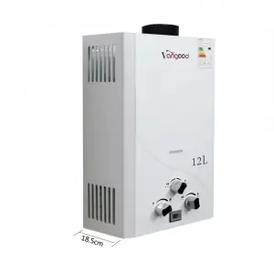Zero Pressure Water Heater Propane Gas Tankless Instant 12L