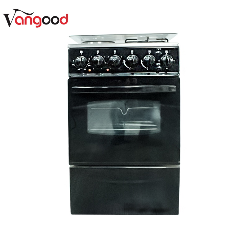 4-Burner Gas & Electric Oven Stove - Sleek Stainless Steel