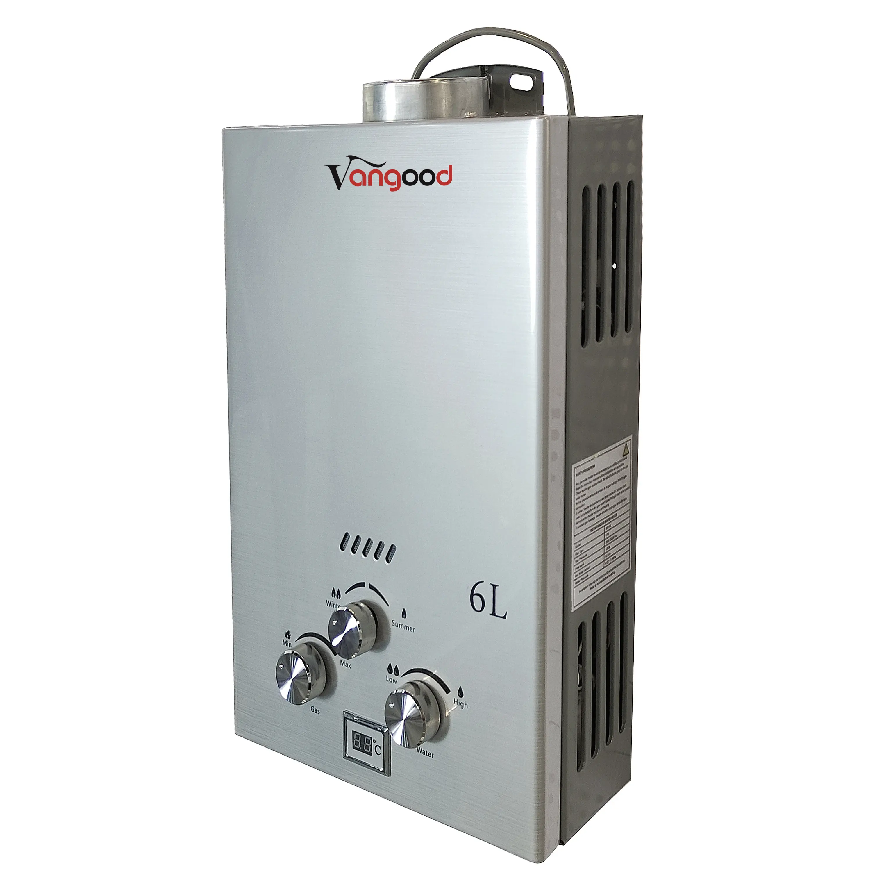 Discount wholesale Water Heater Gas Line -
 Custom Or Standard Mini Portable Gas Shower Water Heater 6L – Vangood