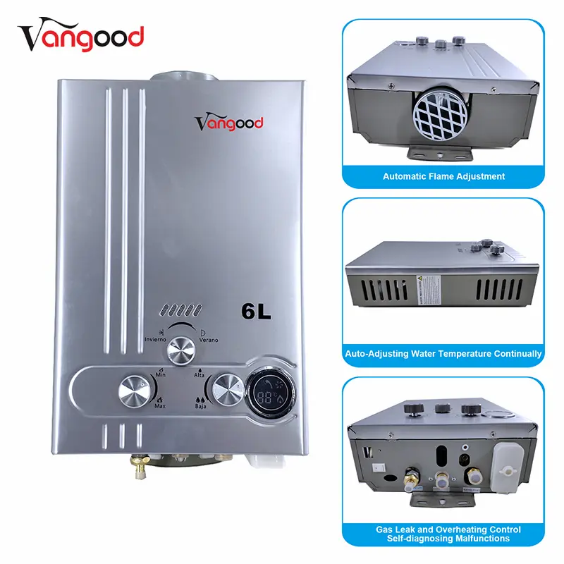 factory low price Gas Multipoint Water Heater -
 Tankless Instant Hot Propane LPG Bathroom Shower Gas Water Heaters – Vangood