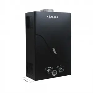 Home Tankless Gas Water Heater Black on Demand Hot Water Supply