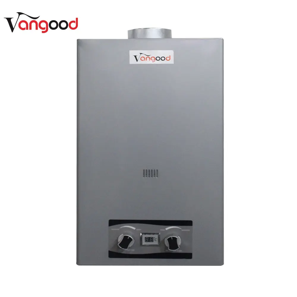 Led Instant Gas Water Heater Set App Controlled Shower Tankless Outside