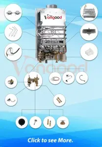 gas water heater parts