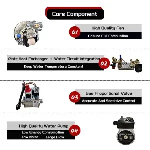 CE Certificate Low Price Electric Water Heater Gas Boiler Gas Water Heater