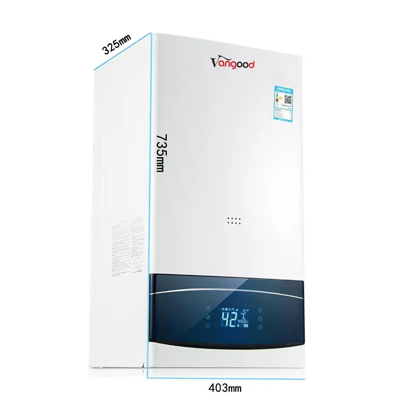 Central Heating Hot Water Tankless Combi Boiler Natural Gas
