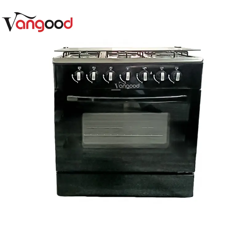 6-Burner Stainless Steel Gas Range with Oven