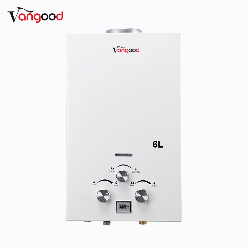 Hot Selling for Natural Flue Type White Colour Coatting panel with LCD Display Gas Water Heater Featured Image