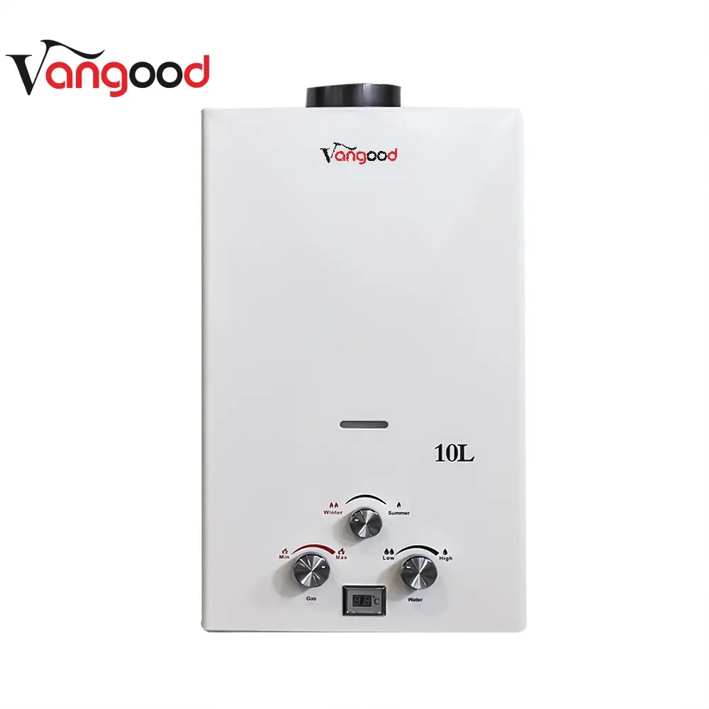Efficient 10L Flue Gas Water Heater Instant Hot Water for Bathroom and Kitchen