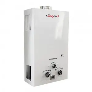 Indoor 8L Gas Water Heater Portable Bathroom Shower