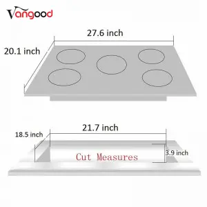 Glass Top 5 Burner Kitchen Built In Countertop Cooking Gas Stove