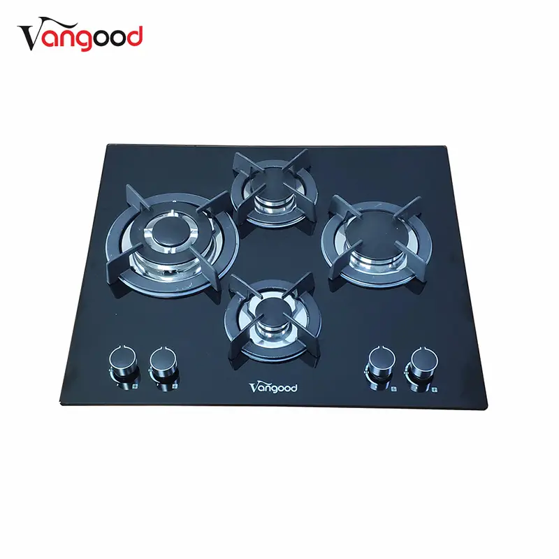 China New Product Gas Hob 4 Burner -
 Glass Top Automatic Butane Kitchen Cooktop 4 Burner Gas Stove – Vangood