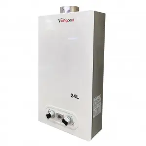Gas Flow Activated Tankless Water Heater with Digital Display