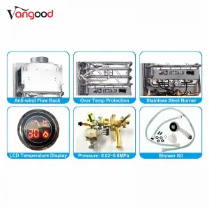 Supply OEM/ODM China Tankless Instant Hot Natural Propane LPG Bathroom Shower Gas Water Heaters