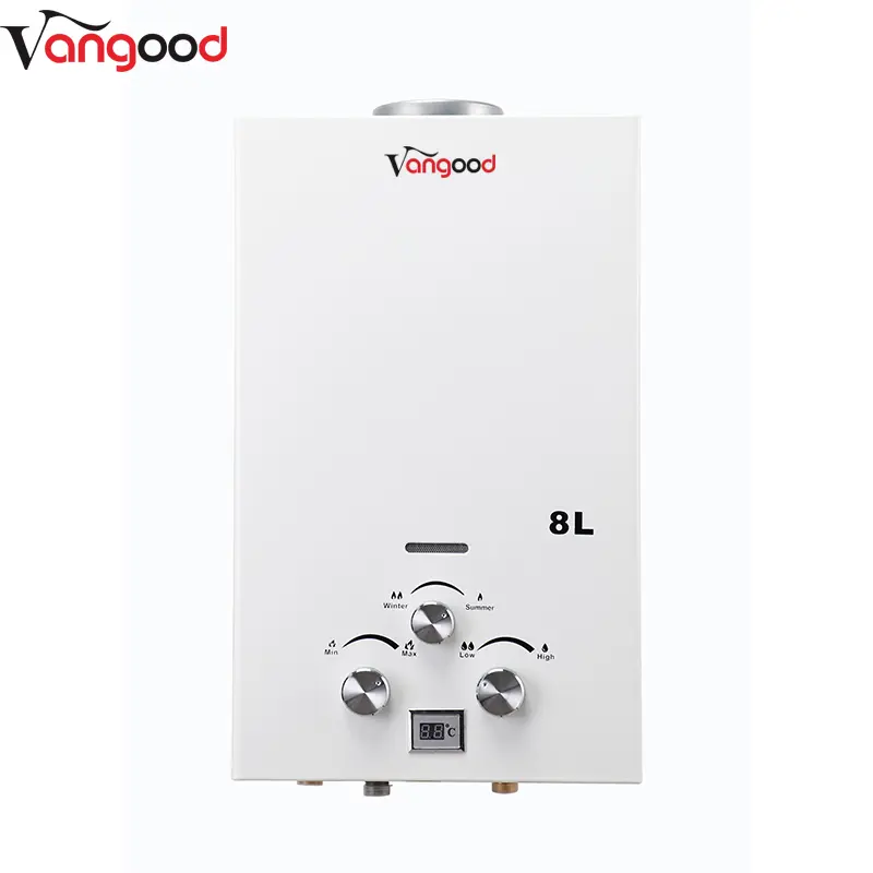 Shower Safe Gas Hot Water Heater Flueless Battery Powered Ignition