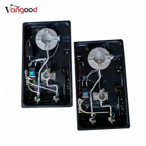 Glass Built-in Double Cooker Burners Cast Iron Domino Gas Hob
