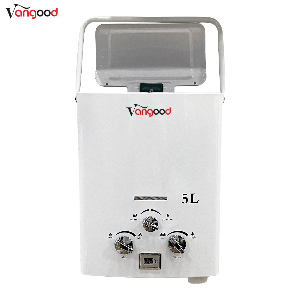 Small Size 5L Gas Water Heater Light Weight Saves Space For Camping Use