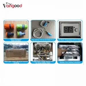 Camping Shower RV Caravan Outdoor Hot Bath Portable Gas Water Heater