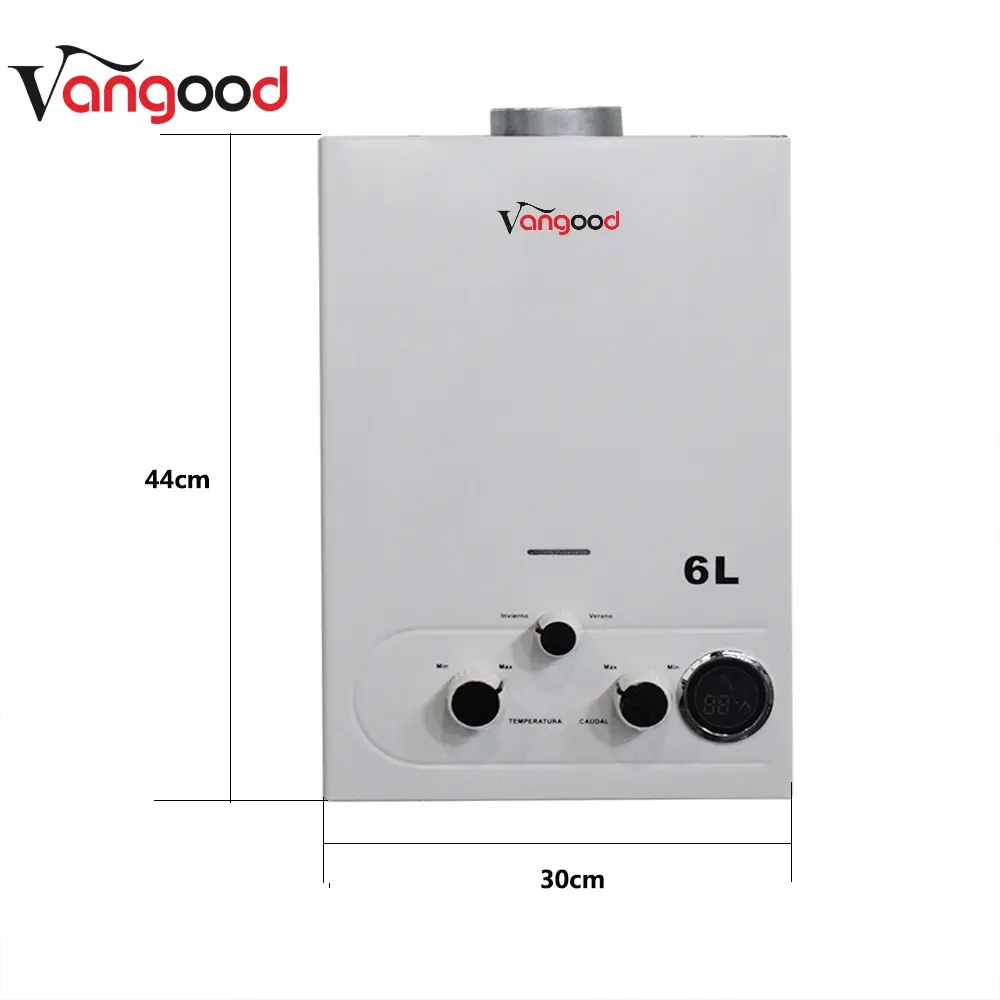 Industrial 6L Gas Water Heater Portable Instant Hot Suppliers Tankless Propane Natural